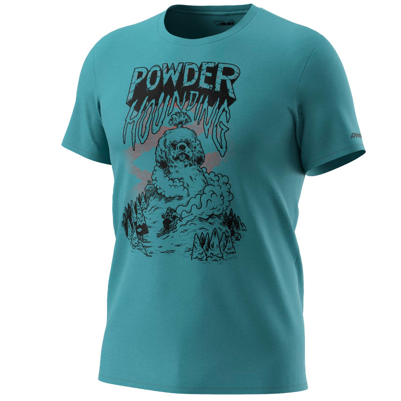 DYNAFIT Artist Series Co T-Shirt M storm blue/powder hounding